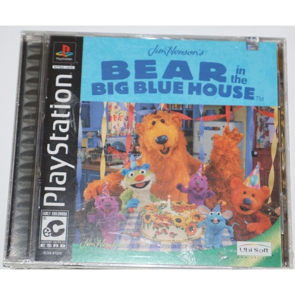 Jim Henson's Bear in the Big Blue House 2002 PlayStation Game SEALED NEW